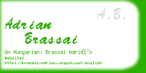 adrian brassai business card